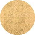 thumbnail image 1 of Ahgly Company Indoor Round Abstract Brown Contemporary Area Rugs, 8' Round, 1 of 4
