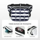 thumbnail image 5 of Fotbe Anchors Cangurera Cuadrada con Estampado de Doble Capa, Bolsa de Cintura Ajustable Mini para Hombres y Mujeres, 5 of 9