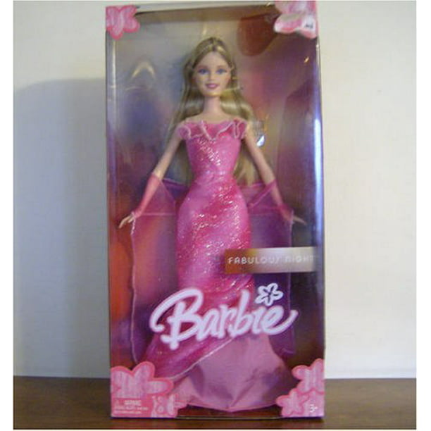 dræne Hård ring Betydning Barbie Fabulous Night (2005) - PINK - Walmart.com