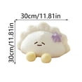 thumbnail image 2 of Plush Toy Dumpling Shape Stuffed Doll, Soft Plush Toy For Home Decoration Or Gift, 1Pc Cute Plushie With Purple Accent, Collectible Plush Toy For Tees And S, 2 of 6