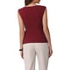 thumbnail image 3 of INSPIRAR CHIC Blusa de Trabajo de Manga Corta con Nudo Frontal para Mujeres XL Burdeos, 3 of 6