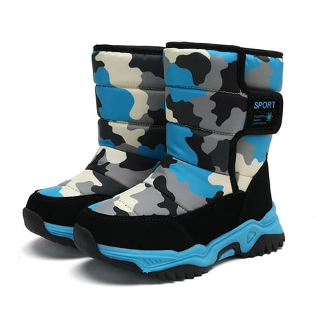 Zerotone Snow Boots Kids Unisex Girls Boys Waterproof Winter Boots Shoes