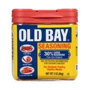 Pack of 2 OLD BAY 30% Less Sodium Seasoning, 2 oz Mixed Spices & Seasonings