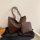 thumbnail image 2 of Bolso de hombro de PU clásico versátil básico de venta caliente para mujer 2024 nueva tendencia de moda bolso de mano de gran capacidad Женская Сумка, 2 of 5