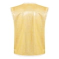 thumbnail image 2 of YONGHS Boys Girls Sparkly Sleeveless Jacket Waistcoat Hip Hop Jazz Disco Choir Dance Performance Vest Top Gold 18-24 Months, 2 of 7