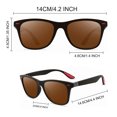 thumbnail image 2 of Gafas de sol polarizadas Gafas de sol redondas Gafas de sol antideslumbrantes para hombres, 2 of 6