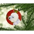 thumbnail image 2 of Westie Red Snowflake Holiday Christmas Ceramic Ornament LH9315, 2 of 2
