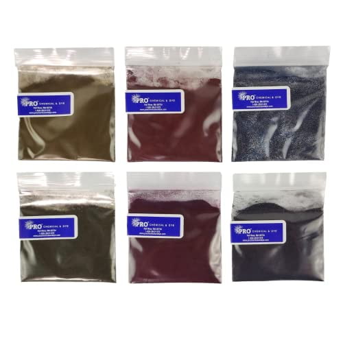 PRO Chemical Disc Golf Dye Starter Kit 6 Colorful Disc Dye Powder Packets Perfect for