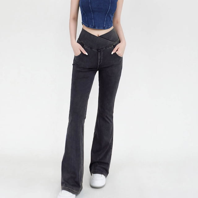 Fankiway Mode Décontractée Femmes Imprimé Dégradé Extensible Dames Taille Haute Pantalon Grand Pantalon de Yoga Pantalon Long Pantalons pour Femmes Liquidation Pantalons Grande Taille pour Femmes Liquidation
