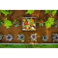 thumbnail image 3 of Vita Urbana 3'L x 5'W x 22"H Vinyl Keyhole Composting Garden, Slate Gray, VT17602, 3 of 8