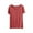 Red, variant on ZyeKqe Womens Pajamas Tops Short Sleeve Shirts Crewneck Sleep T Shirts Casual Comfy Homewear