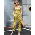 thumbnail image 3 of Jumpsuits for Women Fashion Overalls Printed Pants Bibs Coveralls Festival Outfits(Mardi Gras Diamond Print,XS), 3 of 8