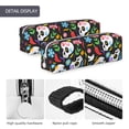 thumbnail image 6 of XMXT Leather Pencil Case, Cute Skull Love Flower Large Capacity Pencil Pouch for Student Teens Women, 6 of 9