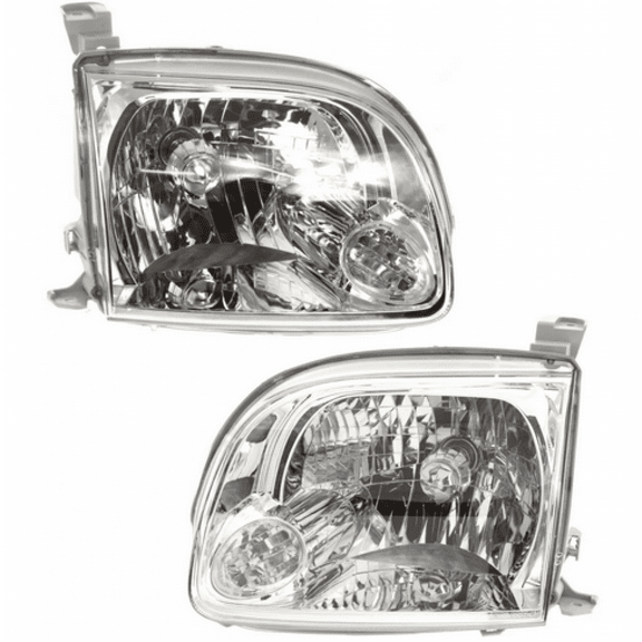 For Toyota Tundra 2005 2006 Headlight Assembly Pair Driver and Passenger Side w/ Bulbs DOT Certified For TO2502166