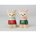 thumbnail image 2 of Ceramic Chihuahua Salt and Pepper Shakers Christmas, 2 of 4