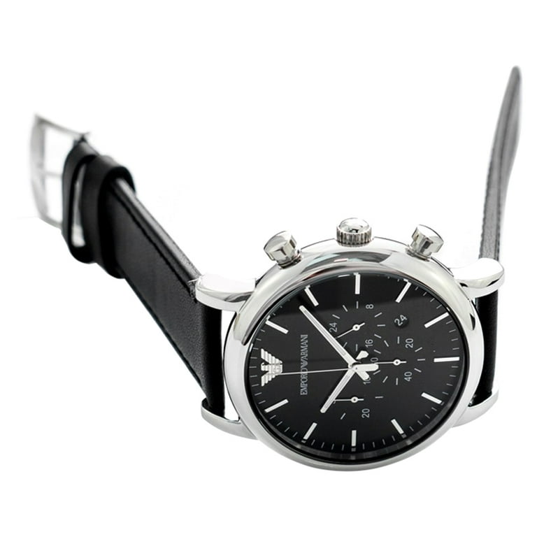 Emporio Armani Classic Leather Chronograph Mens Watch AR1828
