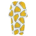 thumbnail image 5 of Cheese Pattern On White Background Sleepshirts For Sleeping Travels Loose Sleepdress Pajama Dress Soft Nightdress Sleepwear, 5 of 7