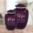thumbnail image 4 of Music Notes Cremation Urn - 6 Colors - 2 Sizes, 4 of 26