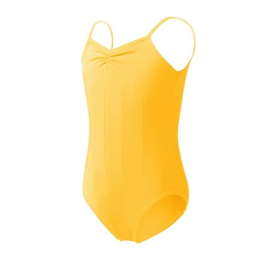 Timegard Toddler Girl Clothes V Neck Dance Bodysuit Backless Comfy Slim Children Costumes Clothes Summer