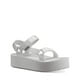 thumbnail image 2 of Sandalia universal de forma plana Teva para mujer, color blanco brillante, 10 EE. UU., 2 of 5