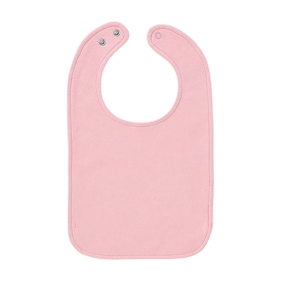 Baby Bibs Solod Color Burp Cloths Boys Girls Adorable Absorbent Soft Feeding Bibs for Toddler Pink