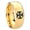 Gold Plated, variant on Resident Evil Step Edge Black And Gold Tungsten Promised Ring 10MM
