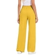 thumbnail image 6 of Women's Fleece Baggy Sweatpants High Waist Wide Straight Leg with Pockets Winter, 6 of 8