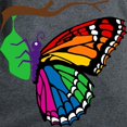 thumbnail image 3 of CafePress - Rainbow Butterfly Emerging From Chrysalis Women's - Women's Traditional Fit Dark T-Shirt, 3 of 4