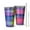Colorful Striped Tie, variant on 16oz Tumblers Colorful Tie Dye Concentric Circles Stainless Steel Vacuum Insulated Double Wall Travel Tumbler Cups Mug with Lid and Straw,Cleaning Brush for Coffee,Tea