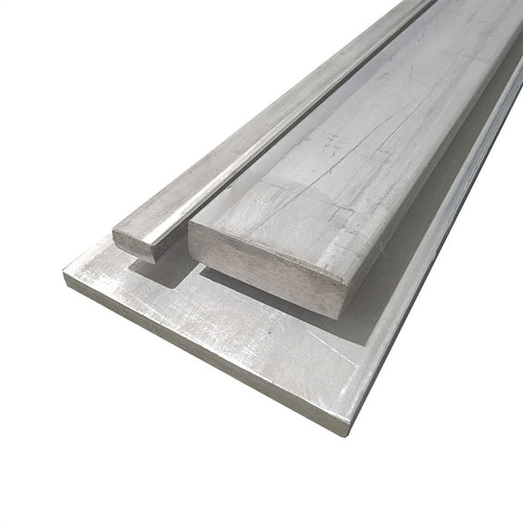 1/2" x 3" x 72", 304 Stainless Steel True Flat Bar, Hot Rolled