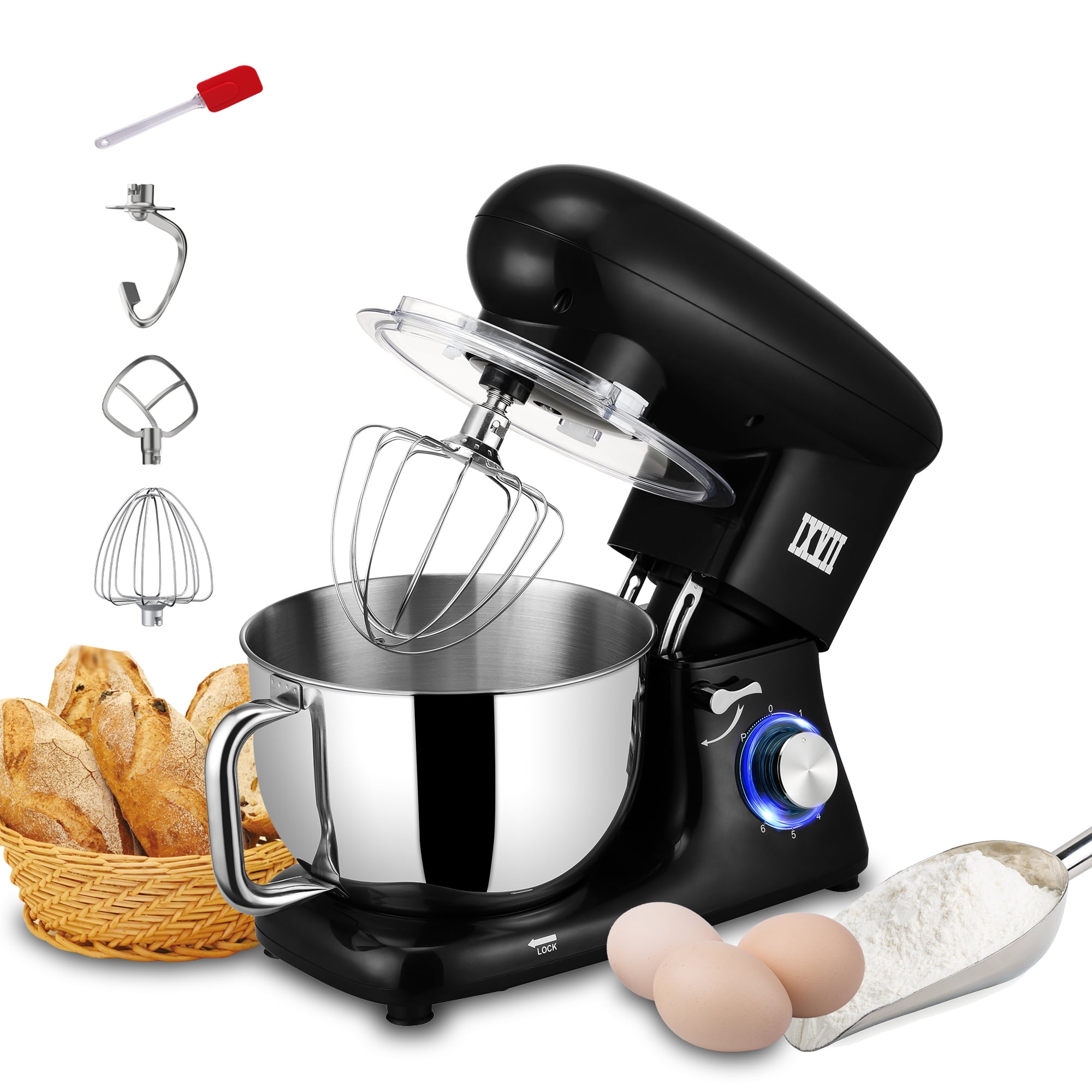 Stand Mixer Professional Kitchen Aid Food Blender Cream Whisk Cake Dough Mixers  With Bowl Metal Gear Chef flour-mixing Machine
