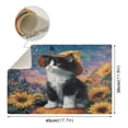 thumbnail image 4 of Qxltty Sunflower Black Cat Leather Drying Mat for Kitchen Countertops Coffee Mats Hide Stain Quickly Absorbs Water Tableware Decor, 4 of 6