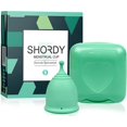 thumbnail image 1 of SHORDY Menstrual Cup (Green), Single Pack (Small) with Box, 1 of 9