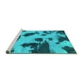 thumbnail image 2 of Ahgly Company Machine Washable Indoor Rectangle Abstract Turquoise Blue Modern Area Rugs, 8' x 12', 2 of 4