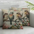 thumbnail image 3 of Creowell  Vintage Bird Style  Decor Throw Pillow Covers, Multi-Size Pillowcase for Sofa Bed Couch, 3 of 5