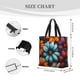 thumbnail image 3 of Easygdp Colorful Blooming Flowers Bolsa Tote para Mujer, Bolso de Hombro para Trabajo, Playa, Viajes, Compras y Supermercado, 3 of 7