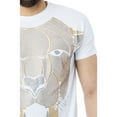 thumbnail image 4 of HEADS OR TAILS Mens Saber Tooth Tiger Rhinestone Short Sleeve T-Shirt, White, M, 4 of 5