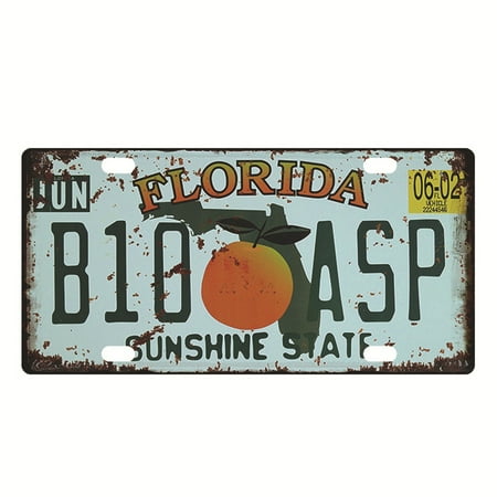 

Vintage American Made Old License Plate Iron Sheet Painting Bar Cafe Wall Decoration Pastorals Wall Decoration 30 * 15cm/12 * 6in