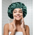 thumbnail image 4 of Satin Silk Bonnet for Sleeping, Hair Bonnet Women Love, Ideal for Curly & Natural Hair Care, Nighttime Protection, 4 of 5