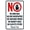 Warning Sign 4, variant on No Junk Mail Free Newspapers Leaflets Warning Sign - 8"x12", Prohibition Metal Decor for Business Walls