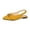 Yellow, variant on Women's Pointed Toe Flat Shoes Suede Slingback Low Heels Slip on Flats Fashion Comfortable Casual Dress Shoe, Yellow, 40