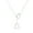 Steel color, variant on Aellinatey Double Horse Stirrup Lariat Necklace Delicate Collarbone Chain Charm For Women