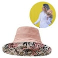 thumbnail image 2 of Chapeau de Pêche à Large Bord Réversible Chapeau de Protection Solaire pour Filles, 2 of 10