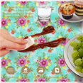 thumbnail image 6 of Pioneer Flower Floral Print Pattern Round Tablecloth 60 X 60 Inch, Wrinkle Resistant Wipeable Table Cloth for Kitchen Dining Picnic Patio Party, 6 of 6