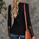 thumbnail image 3 of Blusa de encaje con botones y camisa dividida de manga larga con cuello en O para mujer Fridja  fhghd322, 3 of 5