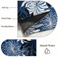 thumbnail image 6 of Blue Black Flowers Area Rugs 8'x10', Washable Small Throw Rugs for Living Room Patio, Modern Abstract Blooms Floral Indoor Outdoor Rug Non-Slip Low Pile Carpet Runner Reversible Floor Mats, 6 of 8