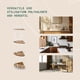 thumbnail image 5 of Esquinero Para Baño Estante Organizador Mueble Para Baño 4 Niveles Metalico Blanco Madera Acacia, 5 of 12