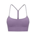 thumbnail image 4 of Butterluxe Womens Y Back Sports Bra Padded Racerback Low Spaghetti Thin Strap Workout Yoga Bra Sports Bra Non Removable Pads Sports Bra Running Sports Bra Support Athletic Women Womens Sports Bras, 4 of 5