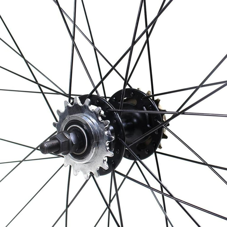 Fixie Wheelset. A Variety of Fixie Wheel Set Colors. Fixed Gear Rims Come with a Flip Flop Rear Wheel. The Rims are 45mm Wheels with 700x25c Tires Walmart