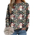 thumbnail image 5 of Futezty Women Christmas Sweatshirts 3D Digital Print Novelty Pullover Tops Funny Santa Xmas Tree Graphic Holiday Outfits, 5 of 7